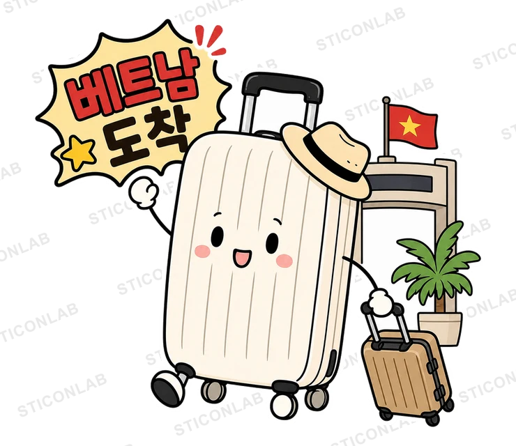 캐리의 베트남여행 | 감성 여행 스티커