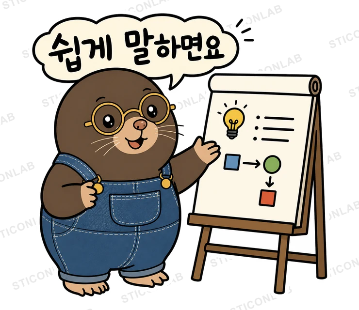 아는 척 잘하는 두더지 두디